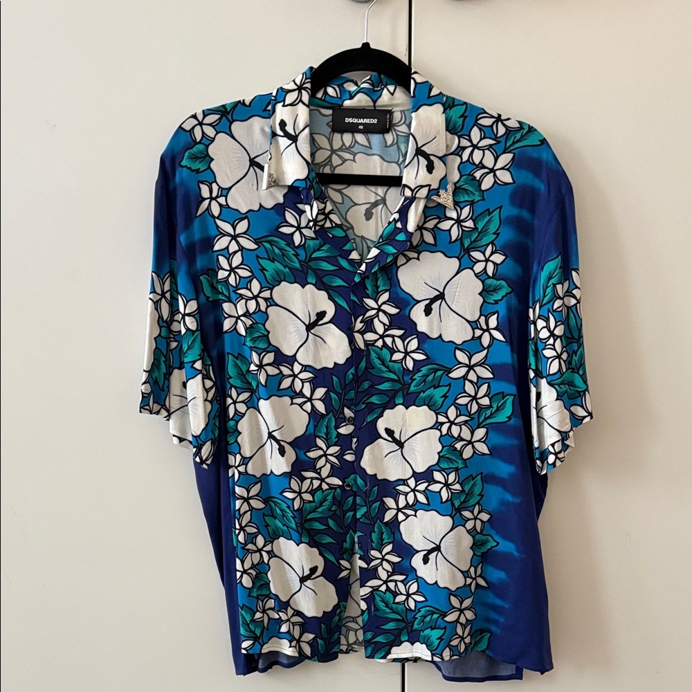 Dsquared2 Navy Floral Shirt